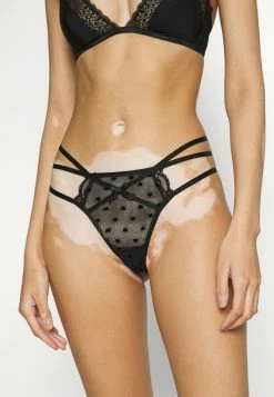 Deals 😉 Hunkemöller MELDA 3 PACK - Thong - Caviar ✨ -Hunkemöller Sales Store 10ad53b3d25043eca4f2352984f392c2