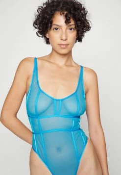 Discount 😍 Hunkemöller SEXY MESH BODY - Body - Blue 🎁 -Hunkemöller Sales Store 11bc82a45a644bfcb2b0c8d0a0f35102