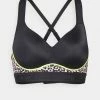 Best Sale 🎉 Hunkemöller THE ALL STAR WILD SIDE - Medium Support Sports Bra - Black ⭐