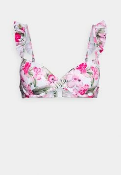 Coupon ⭐ Hunkemöller TROPICAL RUFFLE - 👙 Bikini Top - White ✔️ -Hunkemöller Sales Store 1da479d37ed74068bdb47dbf6f313874