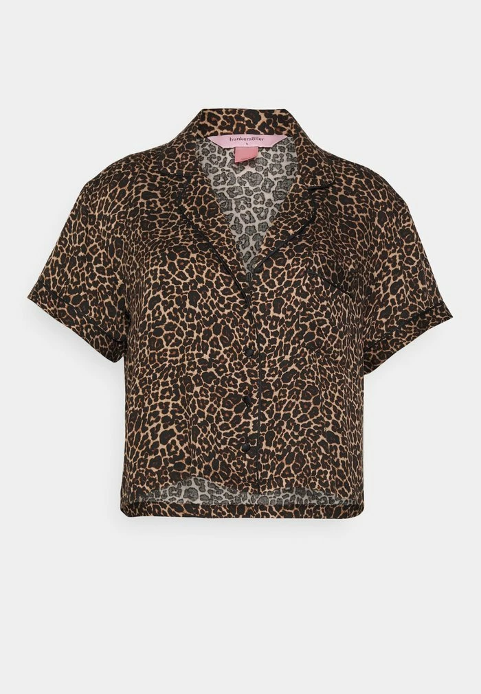 JACKET BOXY LEOPARD - Pyjama top - black Wholesale ❤️ Hunkemöller JACKET BOXY LEOPARD - Pyjama Top - Black ✔️ -Hunkemöller Sales Store 22385090e1e640f48b94b310a3f1d3b6