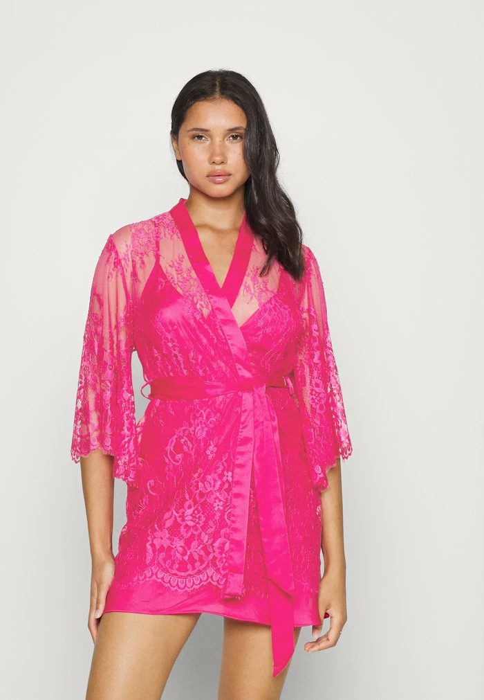 KIMONO ALLOVER LACE ISABELLA - Dressing gown - pink Best reviews of ✨ Hunkemöller KIMONO ALLOVER LACE ISABELLA - 👗 Dressing Gown - Pink 🔔 -Hunkemöller Sales Store 4079124c755043ea82e0eb5ad2507c1c