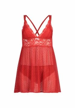 Cheapest ⭐ Hunkemöller BABYDOLL BEATRIZ - Nightie - Red 🛒 -Hunkemöller Sales Store 4be52aae587749499418efd20ba18544