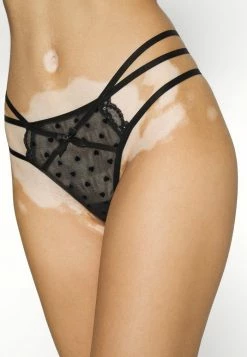 Deals 😉 Hunkemöller MELDA 3 PACK - Thong - Caviar ✨ -Hunkemöller Sales Store 4e4fc38e0eba477d82c11a2a62621225