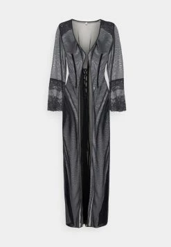 Outlet ❤️ Hunkemöller GLADYS FULL LENGTH KIMONO - 👗 Dressing Gown - Black 💯 -Hunkemöller Sales Store 535780726baa4666bfa65ba1bb33a5c0