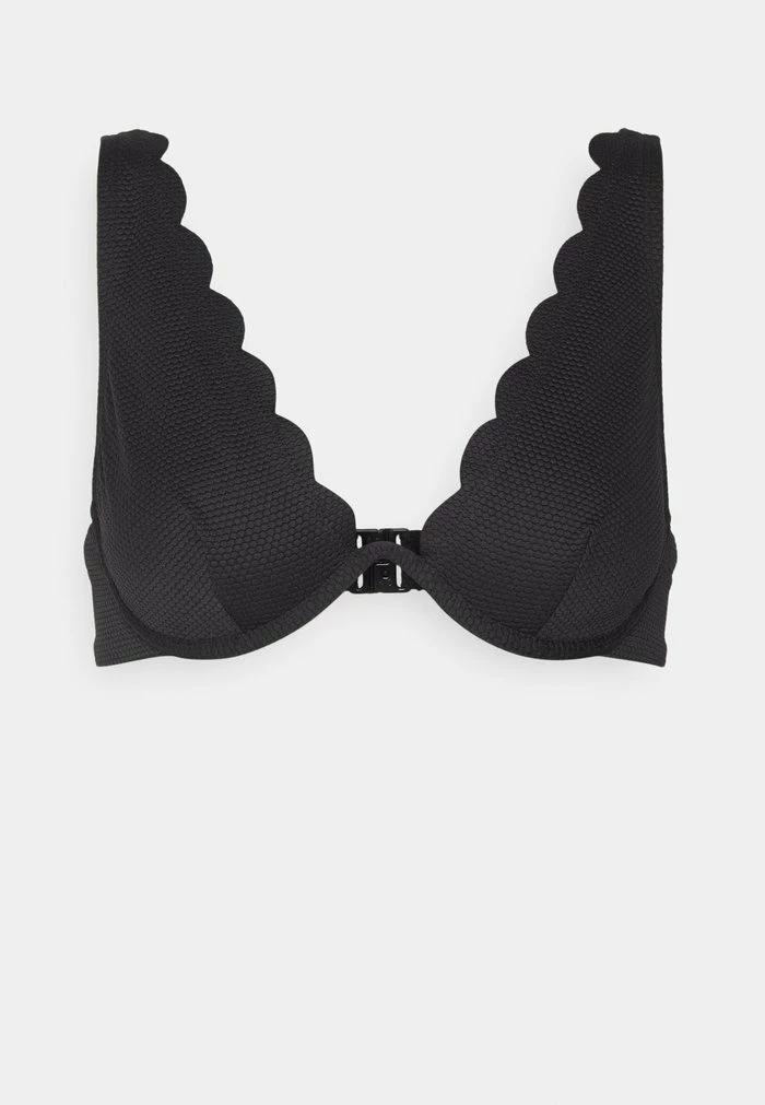 SCALLOP UP - Bikini top - black Cheap ✔️ Hunkemöller SCALLOP UP - 👙 Bikini Top - Black 🥰 -Hunkemöller Sales Store 66a2df0c2f594113a578710955541ae5