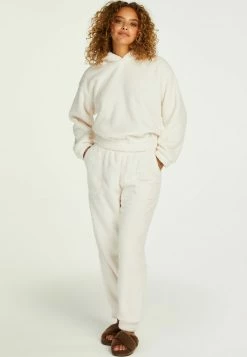 Outlet 🎉 Hunkemöller FLEECE SNUGGLE - Pyjama Bottoms - White ❤️
