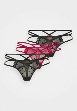 Best Pirce 👍 Hunkemöller MELDA 3 PACK - Thong - Black 👍 -Hunkemöller Sales Store 72a4c88970264687b03ca8166e8c82d0