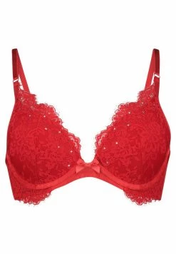 Buy 👍 Hunkemöller VORGEFORMTER PUSH-UP-BÜGEL-BH PAULINE - Push-up Bra - Red ⌛ -Hunkemöller Sales Store 7b621fdd79a94a5a8923463f98d64c0a