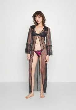 Outlet ❤️ Hunkemöller GLADYS FULL LENGTH KIMONO - 👗 Dressing Gown - Black 💯