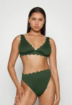 Cheap 😍 Hunkemöller SCALLOP TRIANGLE - 👙 Bikini Top - Green ⭐