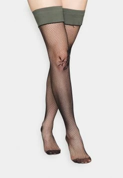Top 10 ✔️ Hunkemöller FISHNET - Over-the-knee 🧦 Socks - Green ⌛