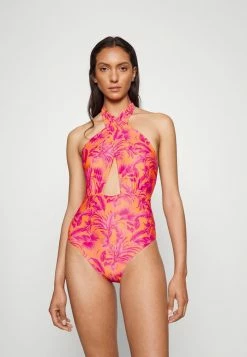 Wholesale 😀 Hunkemöller TULUM WRAP - 🩱 Swimsuit - Orange/pink 👏