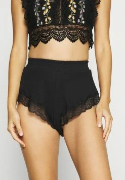 Budget ❤️ Hunkemöller SHORT MIA - Pyjama Bottoms - Black 🔔