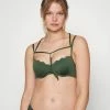 Best Sale ❤️ Hunkemöller SCALLOP - 👙 Bikini Top - Green 👏