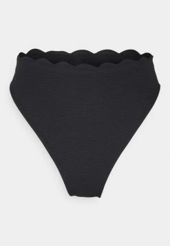 Best Pirce 😀 Hunkemöller SCALLOP HIGH LEG - 👙 Bikini Bottoms - Black ✔️ -Hunkemöller Sales Store b2dea6919961471a9947995bc8508a97