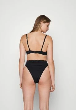 Best Pirce 😀 Hunkemöller SCALLOP HIGH LEG - 👙 Bikini Bottoms - Black ✔️ -Hunkemöller Sales Store b82c665bf20c4cf183e66083a77df7b0