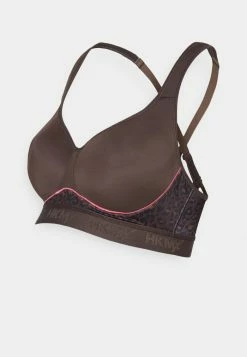Buy ✔️ Hunkemöller THE ALL STAR PIPING - Medium Support Sports Bra - Brown 🧨