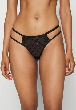 Cheap 🎉 Hunkemöller IRINA STRING 6 PACK - Thong - Black 🥰