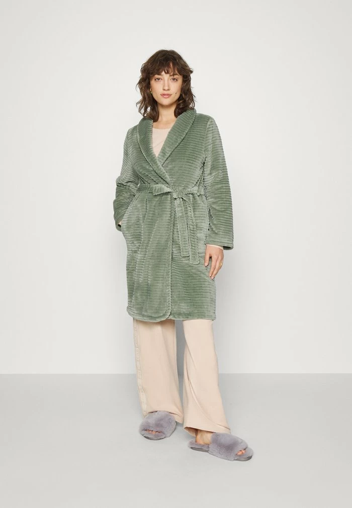 ROBE SHORT EMBOSSED - Dressing gown - green Best Sale 🤩 Hunkemöller ROBE SHORT EMBOSSED - 👗 Dressing Gown - Green 😉 -Hunkemöller Sales Store c74c985f8962475fb433e31e466e8c0b