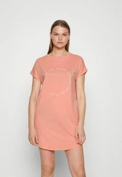 Best Sale 🤩 Hunkemöller NIGHTIE R NECK CAPS THE REASON - Nightie - Orange 🛒