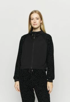 Best Pirce 🔥 Hunkemöller LEOPARD LOOSE JACKET - Training Jacket - Black 🛒
