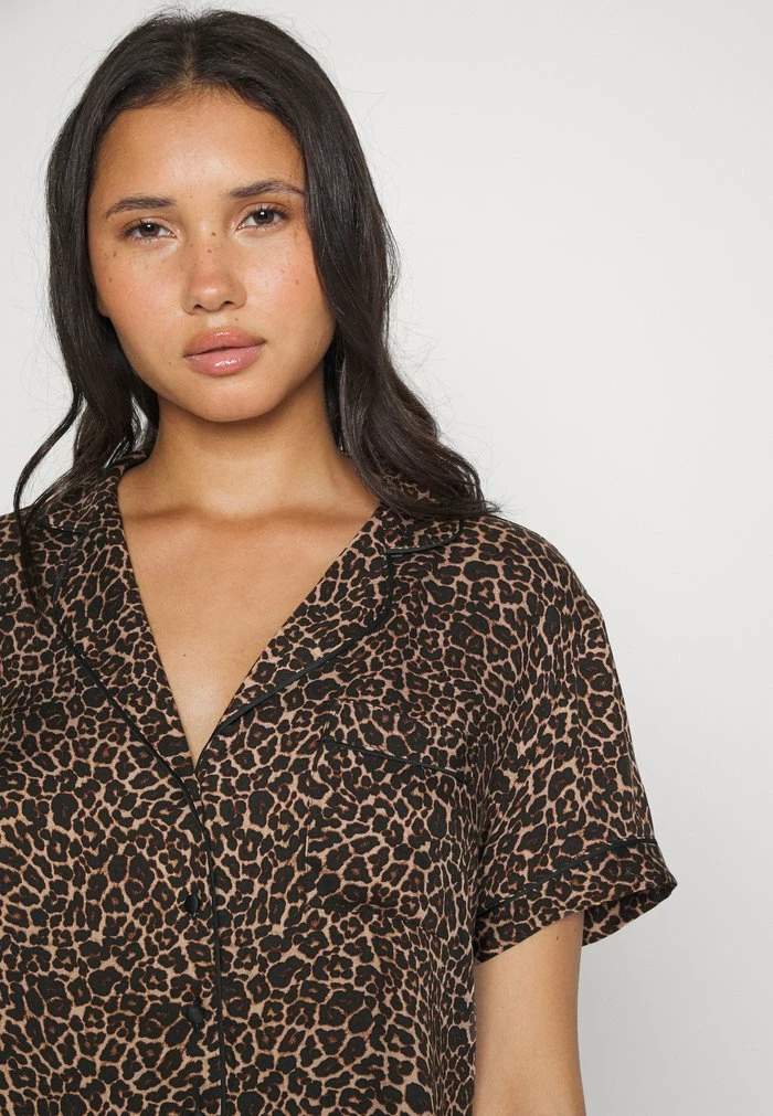 JACKET BOXY LEOPARD - Pyjama top - black Wholesale ❤️ Hunkemöller JACKET BOXY LEOPARD - Pyjama Top - Black ✔️ -Hunkemöller Sales Store d549159d4c644bce8d37124757e337dd