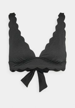 Flash Sale 😀 Hunkemöller SCALLOP TRIANGLE - 👙 Bikini Top - Nero 🛒
