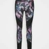 Brand new 🥰 Hunkemöller LEGGING WILD BLOOM - Leggings - Black ⭐ -Hunkemöller Sales Store e5a470867bec498592abd8e726ac34fe