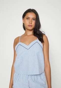 Deals ๐งจ Hunkemöller CAMI PIPING - Pyjama Top - Blue โญ