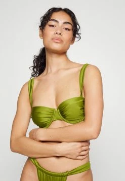 Flash Sale 😍 Hunkemöller PALM RUCHED - 👙 Bikini Top - Green 👏