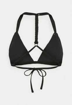 Best Sale 💯 Hunkemöller MACRAME TRIANGLE - 👙 Bikini Top - Black 🎉