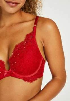 Buy 👍 Hunkemöller VORGEFORMTER PUSH-UP-BÜGEL-BH PAULINE - Push-up Bra - Red ⌛ -Hunkemöller Sales Store f4bb1c09749b4d029473ec66002b0de6