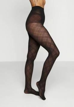 Outlet 💯 Hunkemöller CHECK - Tights - Black 👍