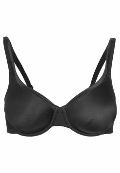 Coupon 🌟 Hunkemöller SATIN FLEECE - Underwired Bra - Black ✨